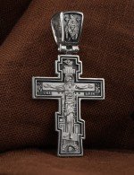 Крест из белого золота 585 пробы