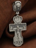 Крест из белого золота 585 пробы