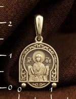 Образок из лимонного золота 585 пробы