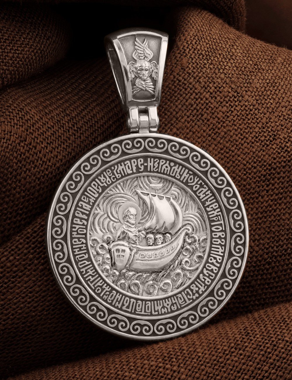 Образок из белого золота