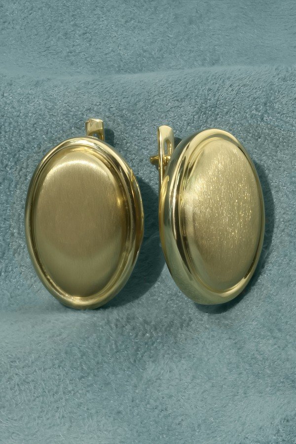 Серьги из лимонного золота