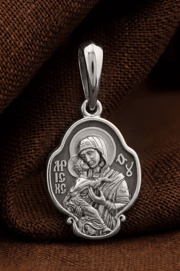 Образок из белого золота 585 пробы