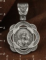 Образок из белого золота