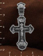 Крест из белого золота 585 пробы