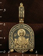 Образок из лимонного золота 585 пробы