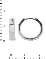 Серьги из белого золота 585 пробы