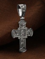 Крест из белого золота 585 пробы