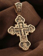 Крест из золота 585 пробы