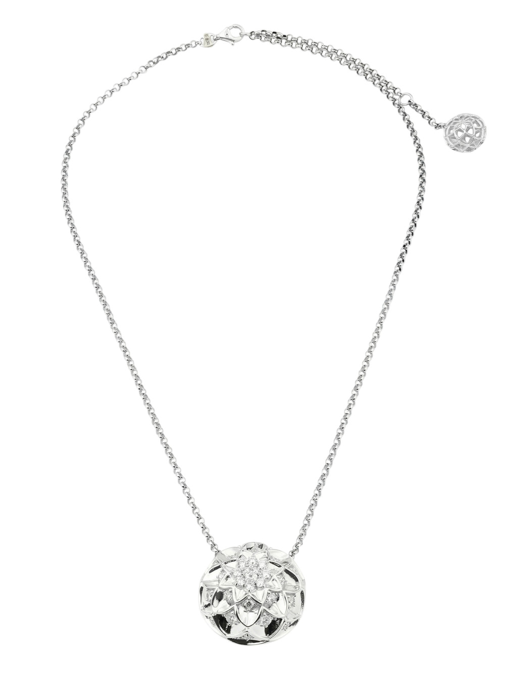 Колье из белого золота c бриллиантами