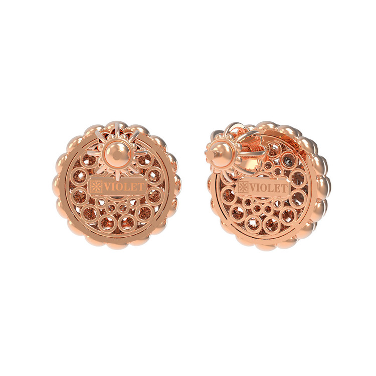 Серьги из золота c бриллиантами