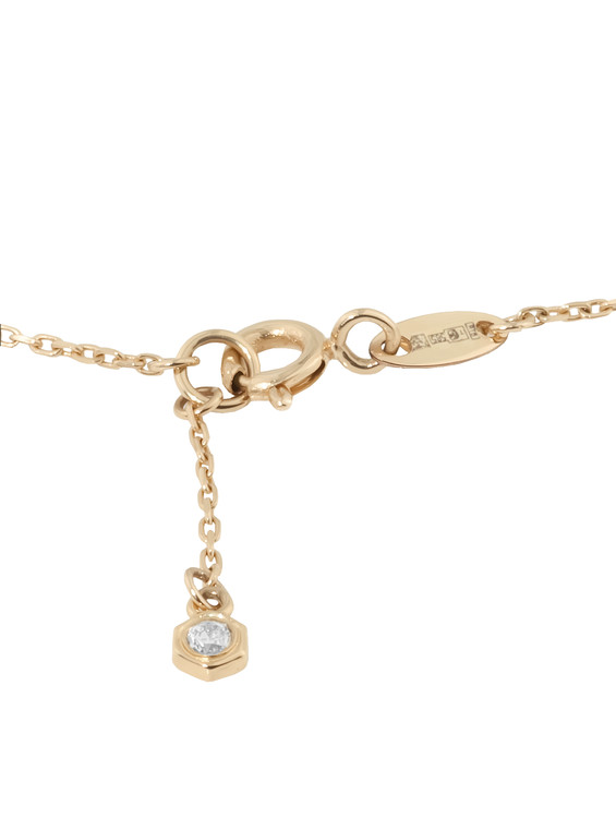 Колье из золота c бриллиантами и перламутром