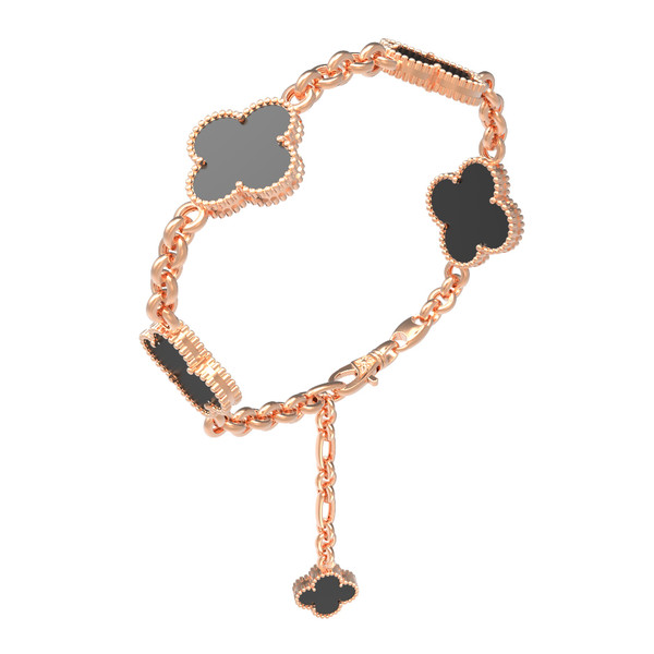 Браслет из золота c ониксом