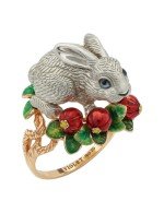 Кольцо из золота 585 пробы c эмалью