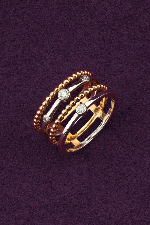 Кольцо из золота c бриллиантами