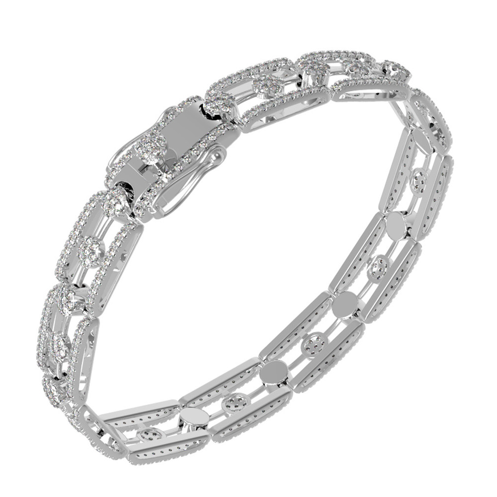 Браслет из белого золота c бриллиантами