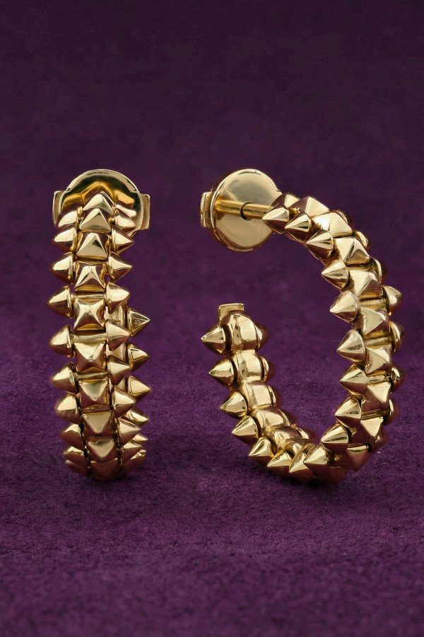 Серьги из лимонного золота 585 пробы