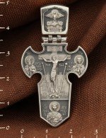 Крест из белого золота 585 пробы