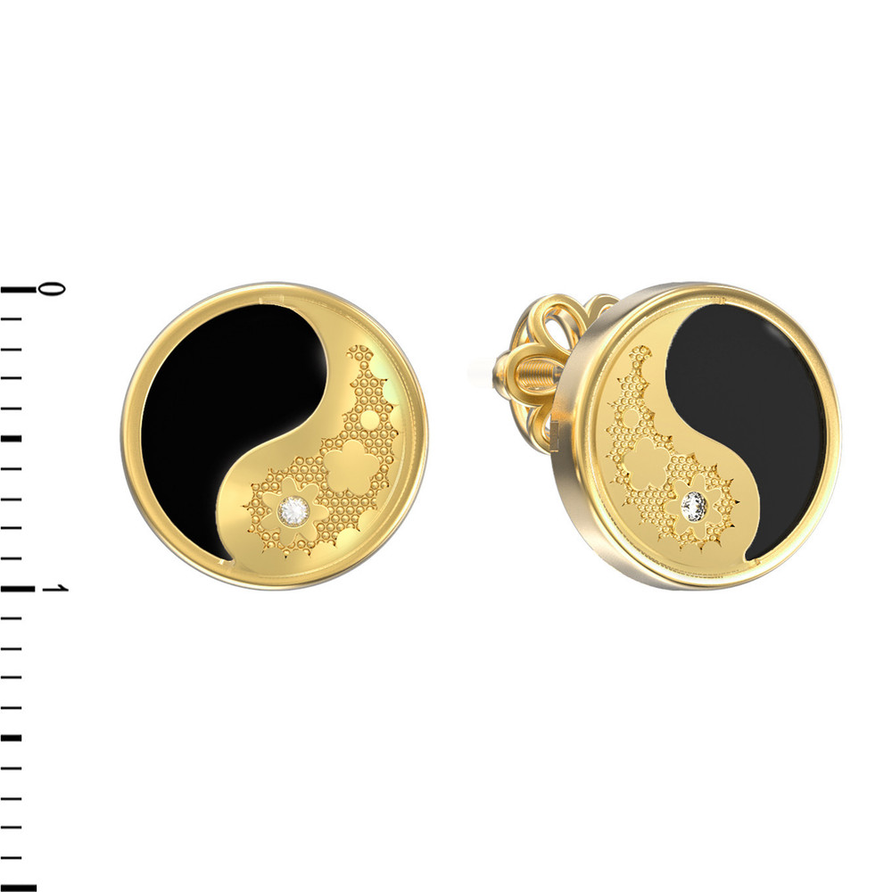 Серьги из лимонного золота