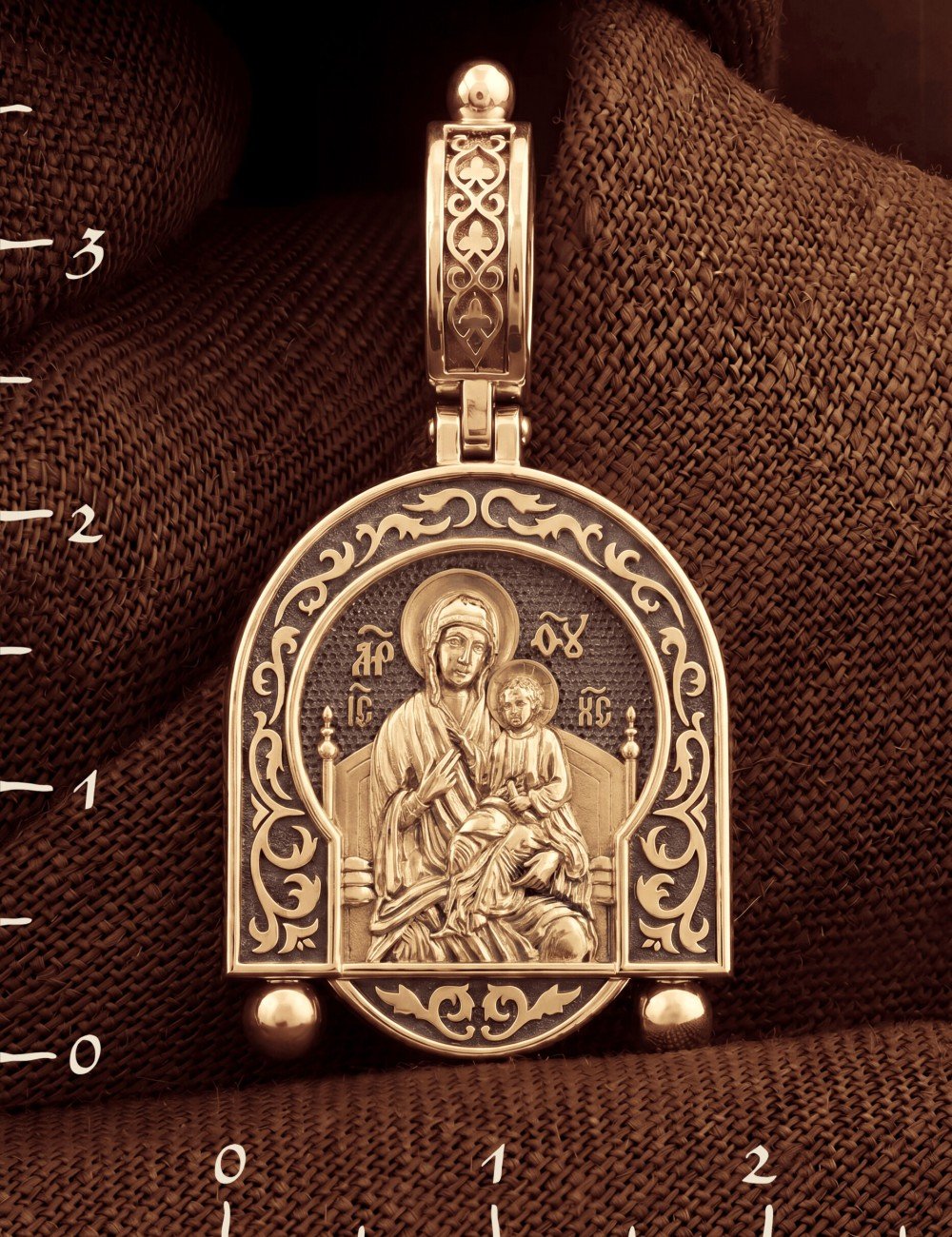 Образок из золота 585 пробы