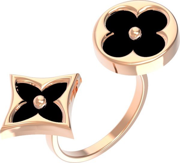 Кольцо из золота c ониксом