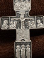 Крест из белого золота 585 пробы