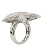 Кольцо из белого золота c рубином