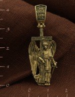 Крест из лимонного золота 585 пробы
