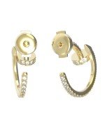 Серьги из лимонного золота c бриллиантами