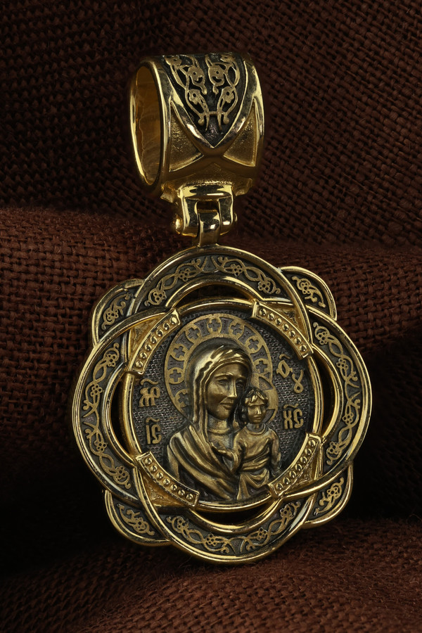 Образок из лимонного золота