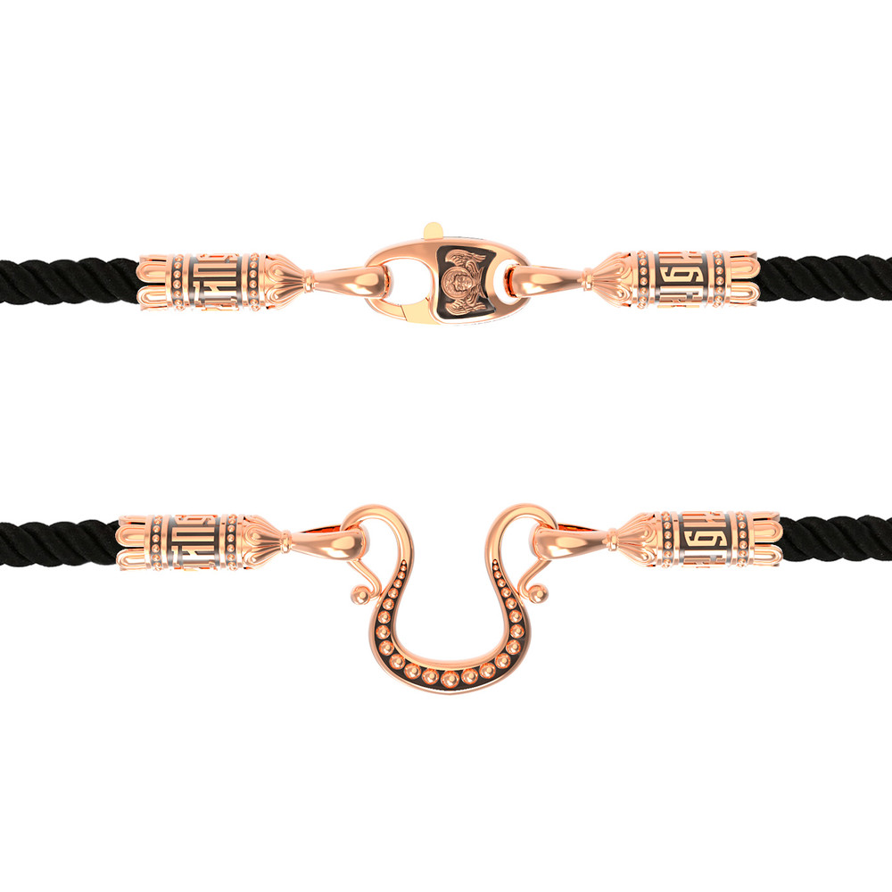 Шнурок шёлковый из золота c шёлковым шнурком