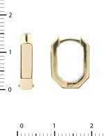 Серьги из лимонного золота 585 пробы