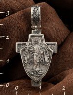 Крест из белого золота 585 пробы