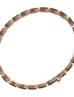 Браслет из золота 585 пробы c бриллиантами и сапфиром