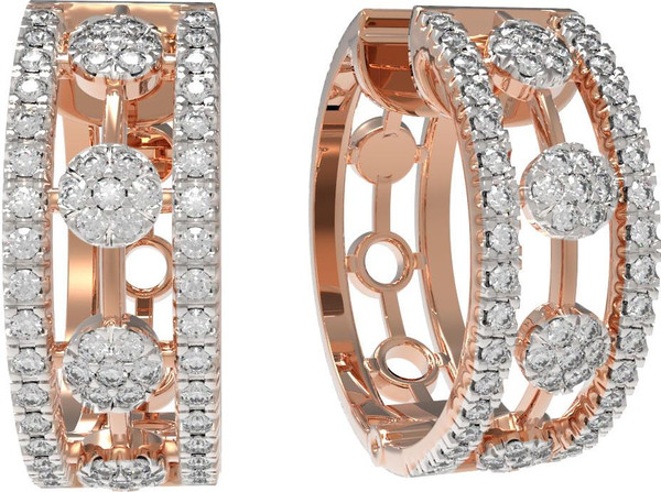 Серьги из золота c бриллиантами