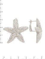 Серьги из белого золота