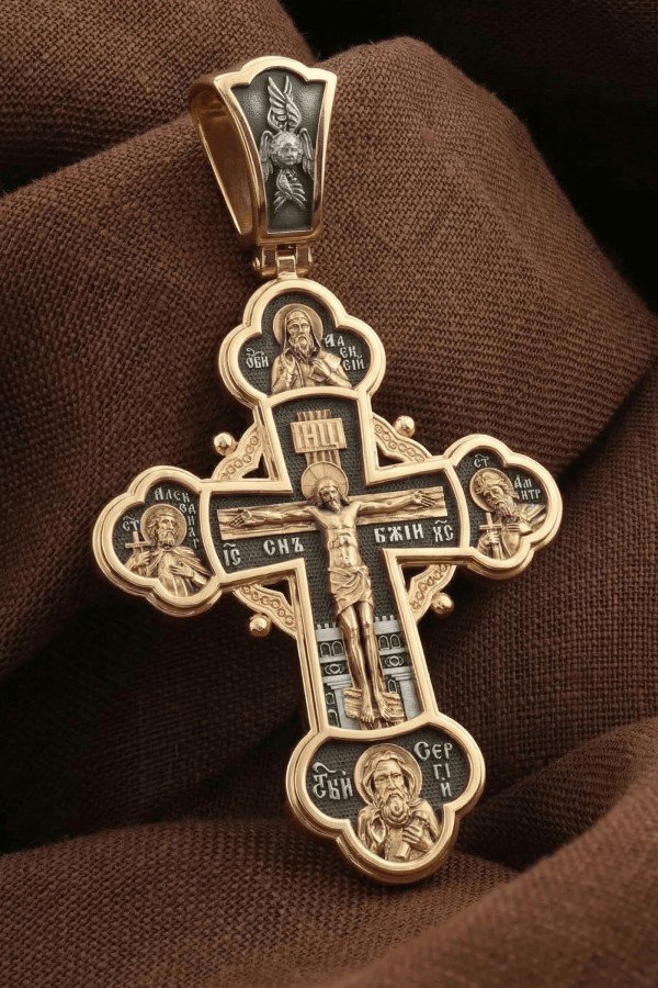 Крест из золота 585 пробы