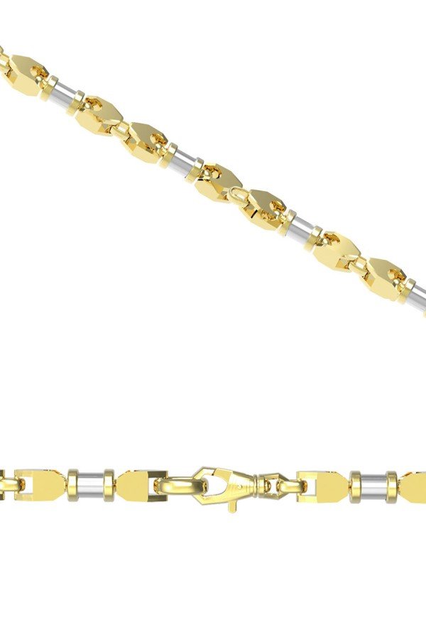 Цепь из лимонного золота 585 пробы