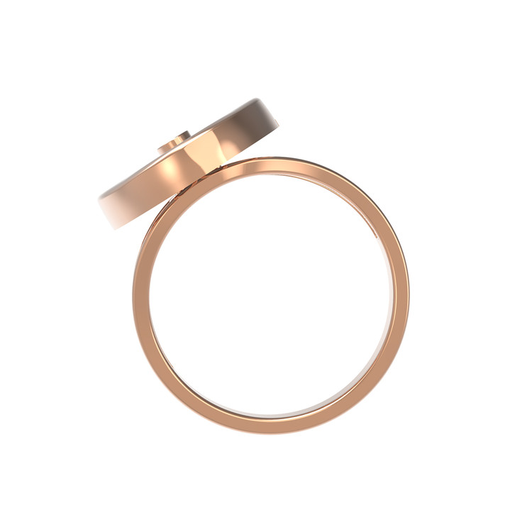 Кольцо из золота c бриллиантами и перламутром