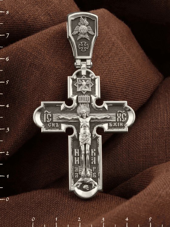 Крест из белого золота