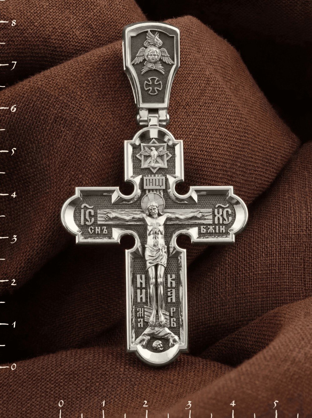 Крест из белого золота