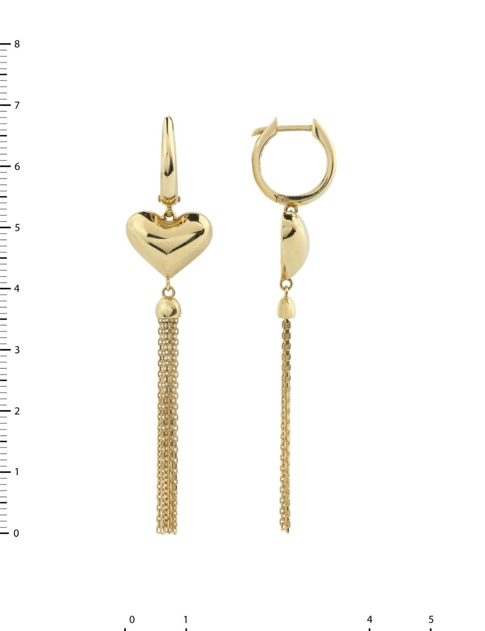 Серьги из лимонного золота 585 пробы