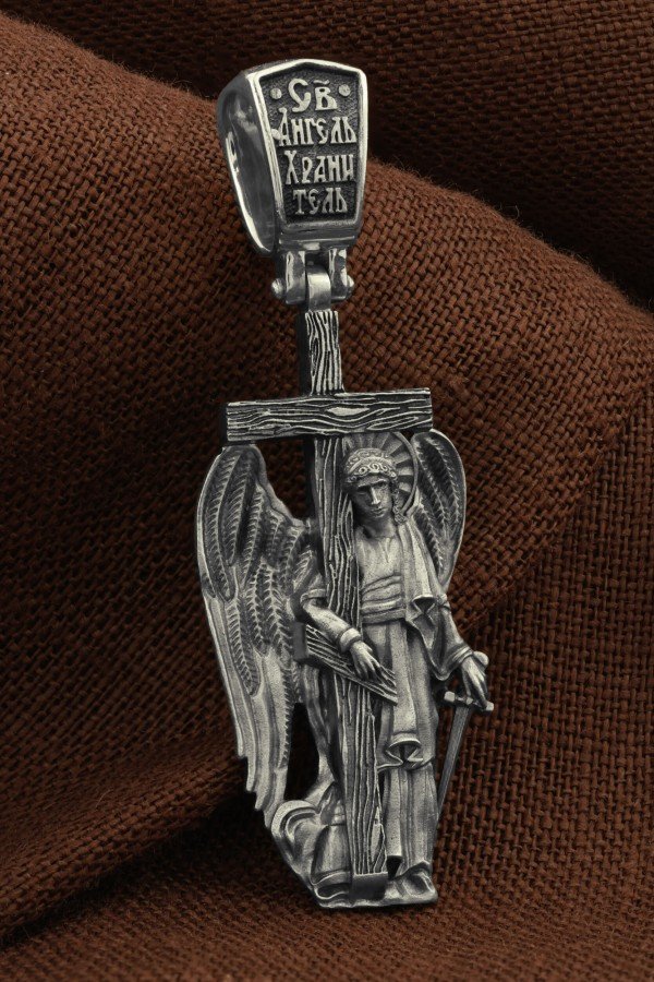 Крест из белого золота