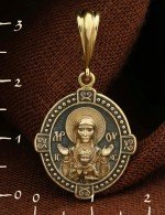 Образок из лимонного золота 585 пробы