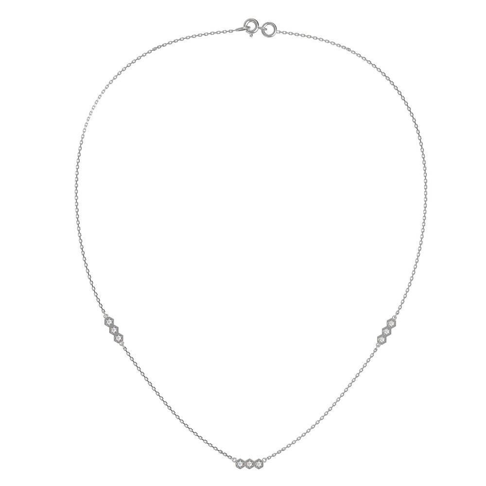 Колье из белого золота c бриллиантами