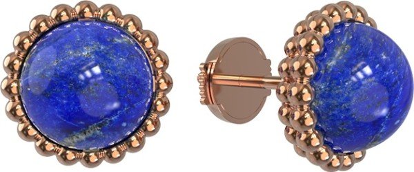 Серьги из золота c лазуритом