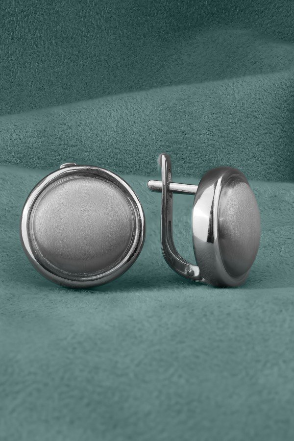 Серьги из белого золота 585 пробы