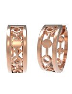 Серьги из золота 585 пробы c бриллиантами