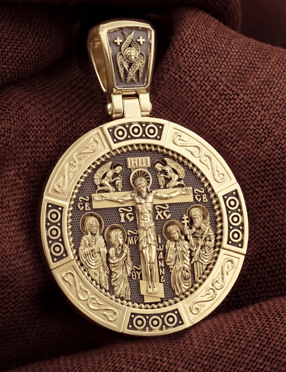 Образок из лимонного золота