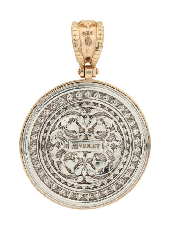 Подвеска из золота c эмалью