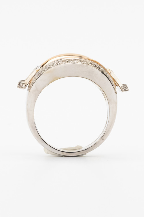 Кольцо из белого золота c бриллиантами